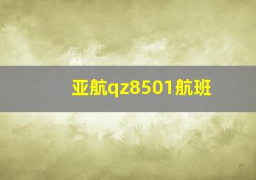 亚航qz8501航班