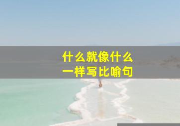 什么就像什么一样写比喻句