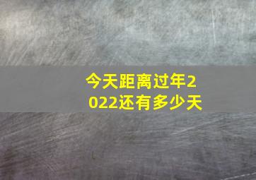 今天距离过年2022还有多少天