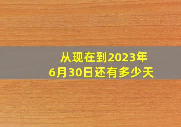 从现在到2023年6月30日还有多少天