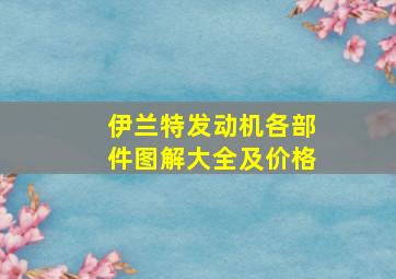 伊兰特发动机各部件图解大全及价格