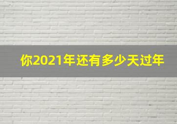 你2021年还有多少天过年