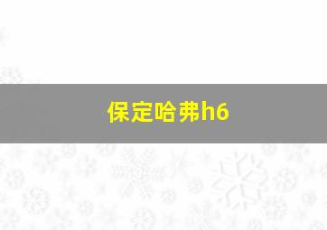 保定哈弗h6