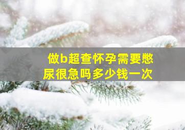 做b超查怀孕需要憋尿很急吗多少钱一次