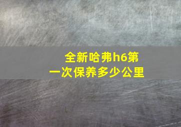 全新哈弗h6第一次保养多少公里