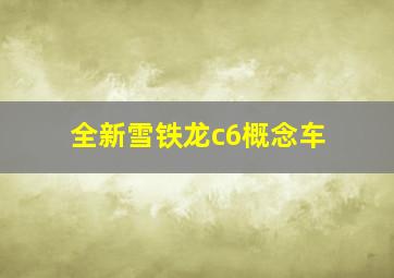 全新雪铁龙c6概念车