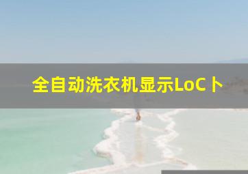 全自动洗衣机显示LoC卜