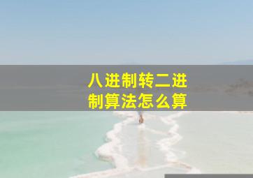 八进制转二进制算法怎么算