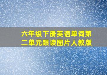 六年级下册英语单词第二单元跟读图片人教版