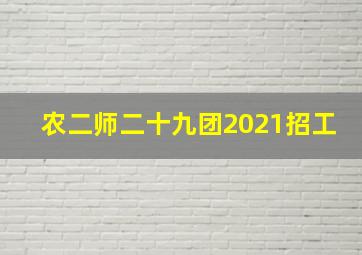 农二师二十九团2021招工