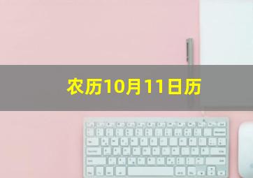 农历10月11日历