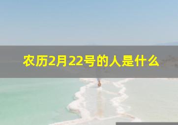 农历2月22号的人是什么