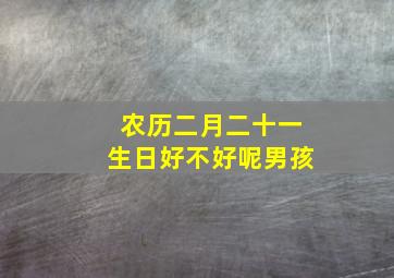 农历二月二十一生日好不好呢男孩