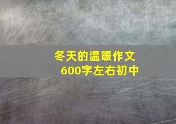 冬天的温暖作文600字左右初中