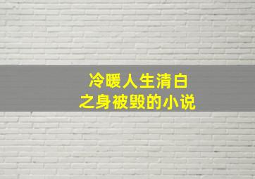 冷暖人生清白之身被毁的小说