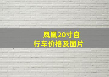 凤凰20寸自行车价格及图片