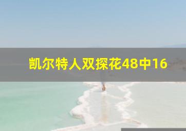 凯尔特人双探花48中16