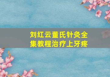 刘红云董氏针灸全集教程治疗上牙疼