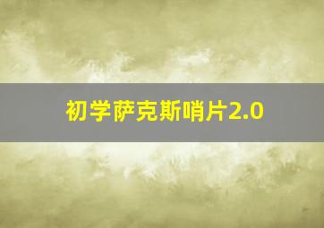 初学萨克斯哨片2.0