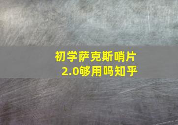 初学萨克斯哨片2.0够用吗知乎