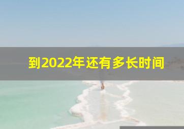 到2022年还有多长时间