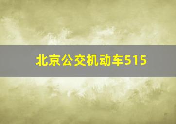 北京公交机动车515