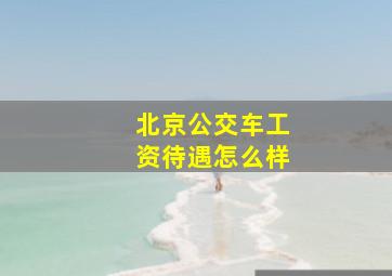 北京公交车工资待遇怎么样