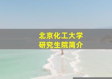 北京化工大学研究生院简介