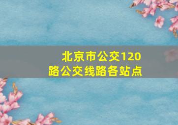 北京市公交120路公交线路各站点