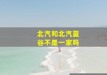 北汽和北汽蓝谷不是一家吗