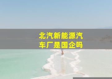 北汽新能源汽车厂是国企吗