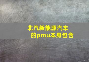 北汽新能源汽车的pmu本身包含