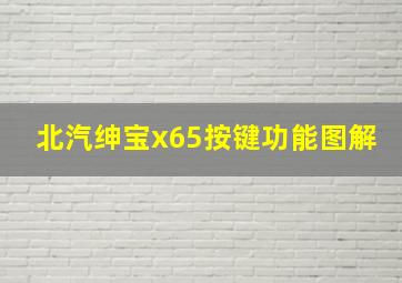 北汽绅宝x65按键功能图解