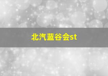 北汽蓝谷会st