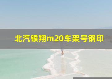 北汽银翔m20车架号钢印