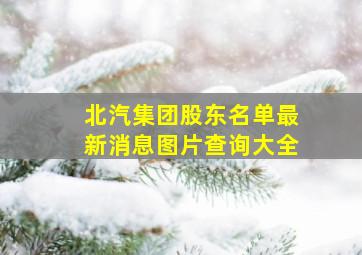 北汽集团股东名单最新消息图片查询大全