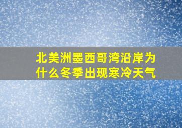 北美洲墨西哥湾沿岸为什么冬季出现寒冷天气