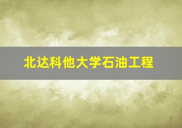 北达科他大学石油工程