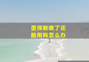 医保断缴了还能用吗怎么办