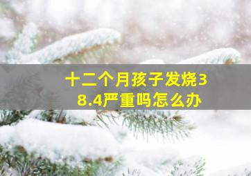 十二个月孩子发烧38.4严重吗怎么办