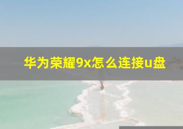 华为荣耀9x怎么连接u盘