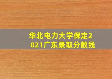 华北电力大学保定2021广东录取分数线