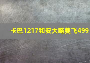 卡巴1217和安大略美飞499