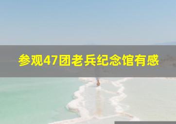 参观47团老兵纪念馆有感