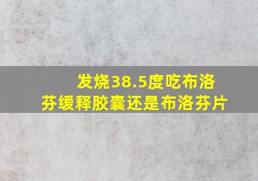 发烧38.5度吃布洛芬缓释胶囊还是布洛芬片