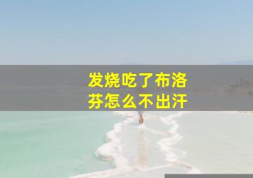 发烧吃了布洛芬怎么不出汗