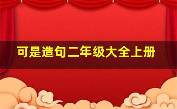 可是造句二年级大全上册