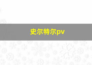 史尔特尔pv