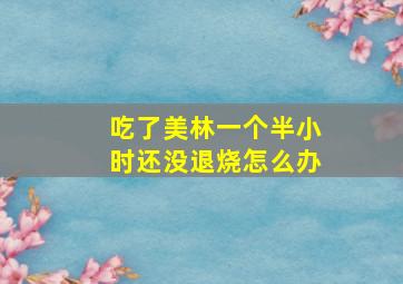 吃了美林一个半小时还没退烧怎么办