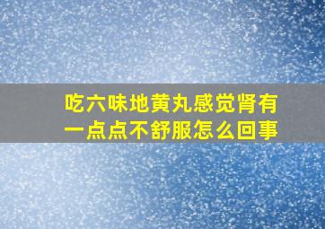 吃六味地黄丸感觉肾有一点点不舒服怎么回事